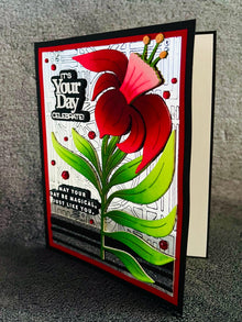 Single Red Daffodil It’s Your Day Celebrate Card