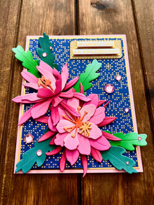 Pink Cactus Flower Duo Wishing You an Amazing Day Card