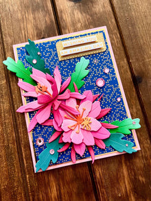 Pink Cactus Flower Duo Wishing You an Amazing Day Card