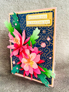 Pink Cactus Flower Duo Wishing You an Amazing Day Card