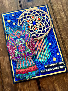 Owl and Dreamcatcher Wishing You an Amazing Day Card