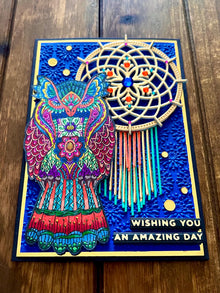 Owl and Dreamcatcher Wishing You an Amazing Day Card