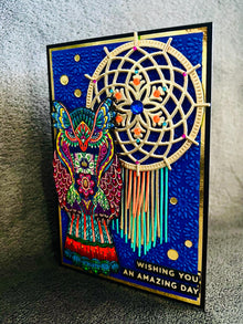 Owl and Dreamcatcher Wishing You an Amazing Day Card
