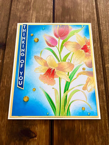 Daffodil Cluster Thinking of You Card