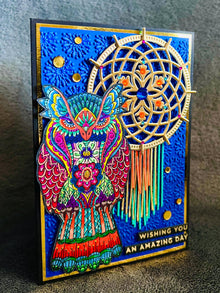 Owl and Dreamcatcher Wishing You an Amazing Day Card